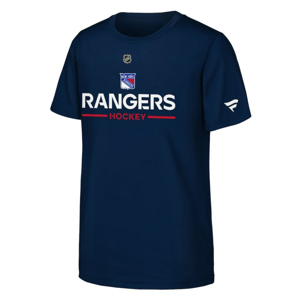 New York Rangers Fanatics Youth Authentic Pro Wordmark T-Shirt -  NHL T-shirts