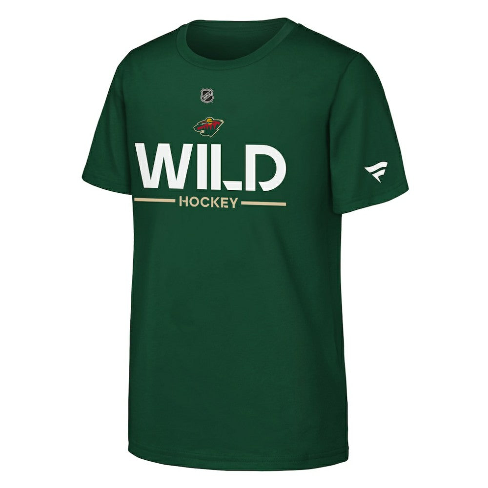 Minnesota Wild Fanatics Youth Authentic Pro Wordmark T-Shirt -  NHL T-shirts