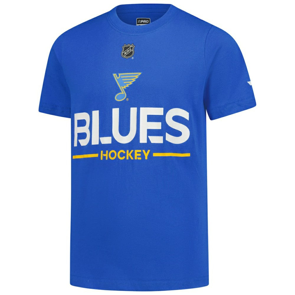 St. Louis Blues Fanatics Youth Authentic Pro Wordmark T-Shirt -  NHL T-shirts