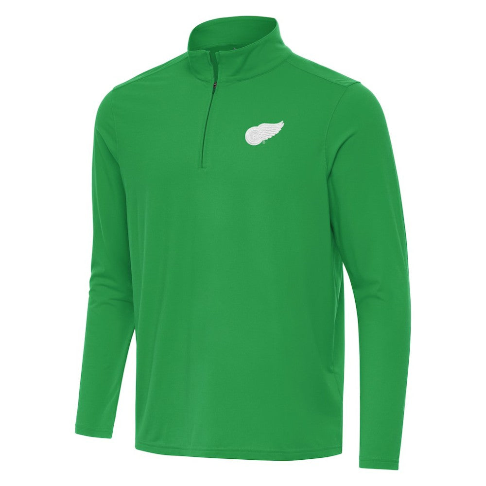 Detroit Red Wings Antigua St. Patrick Intent Quarter-Zip Pullover Top -  NHL Pullover