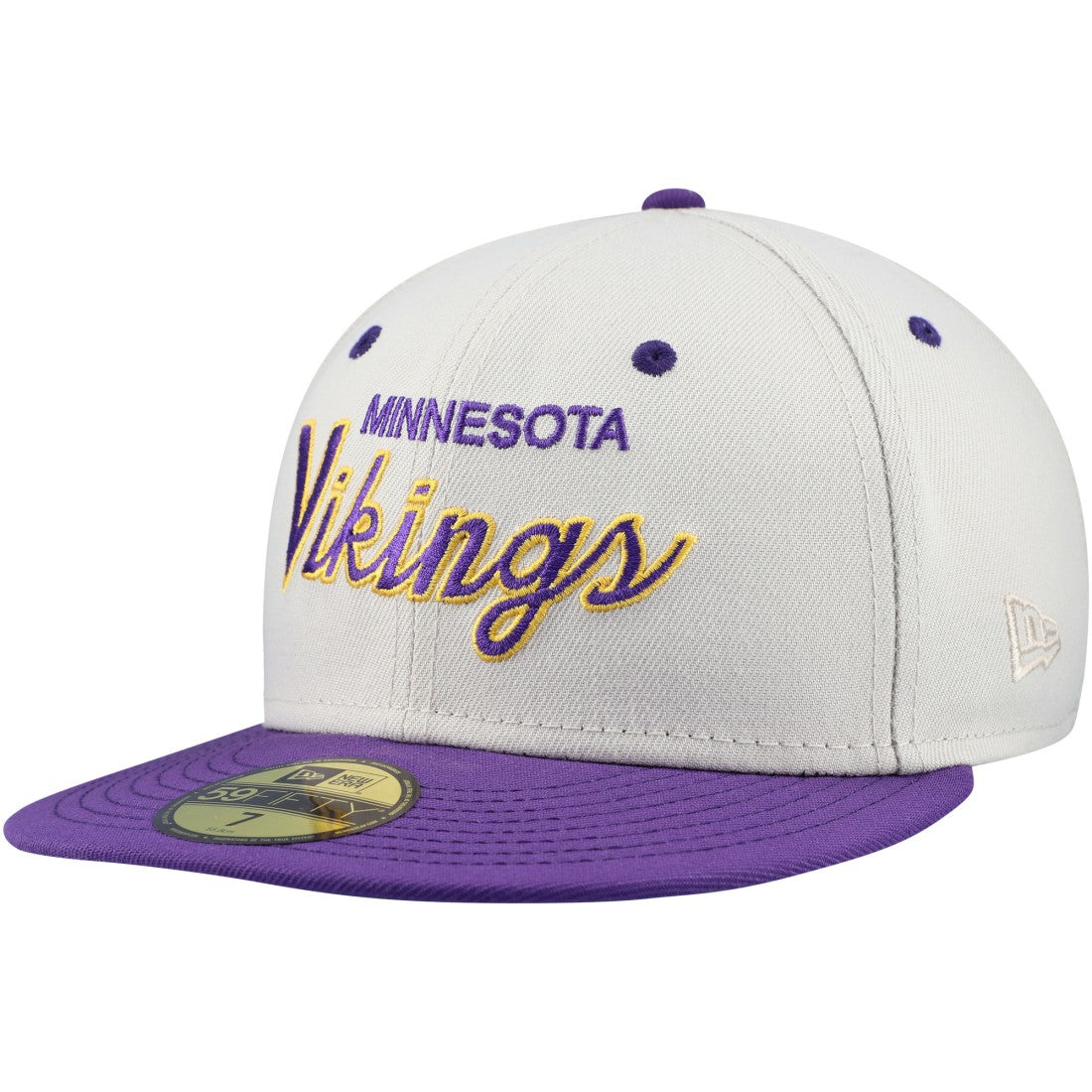 Minnesota Vikings Historic Script 59FIFTY Fitted Hat | NFL Hot