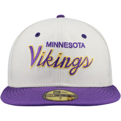 Minnesota Vikings Historic Script 59FIFTY Fitted Hat | NFL Hot