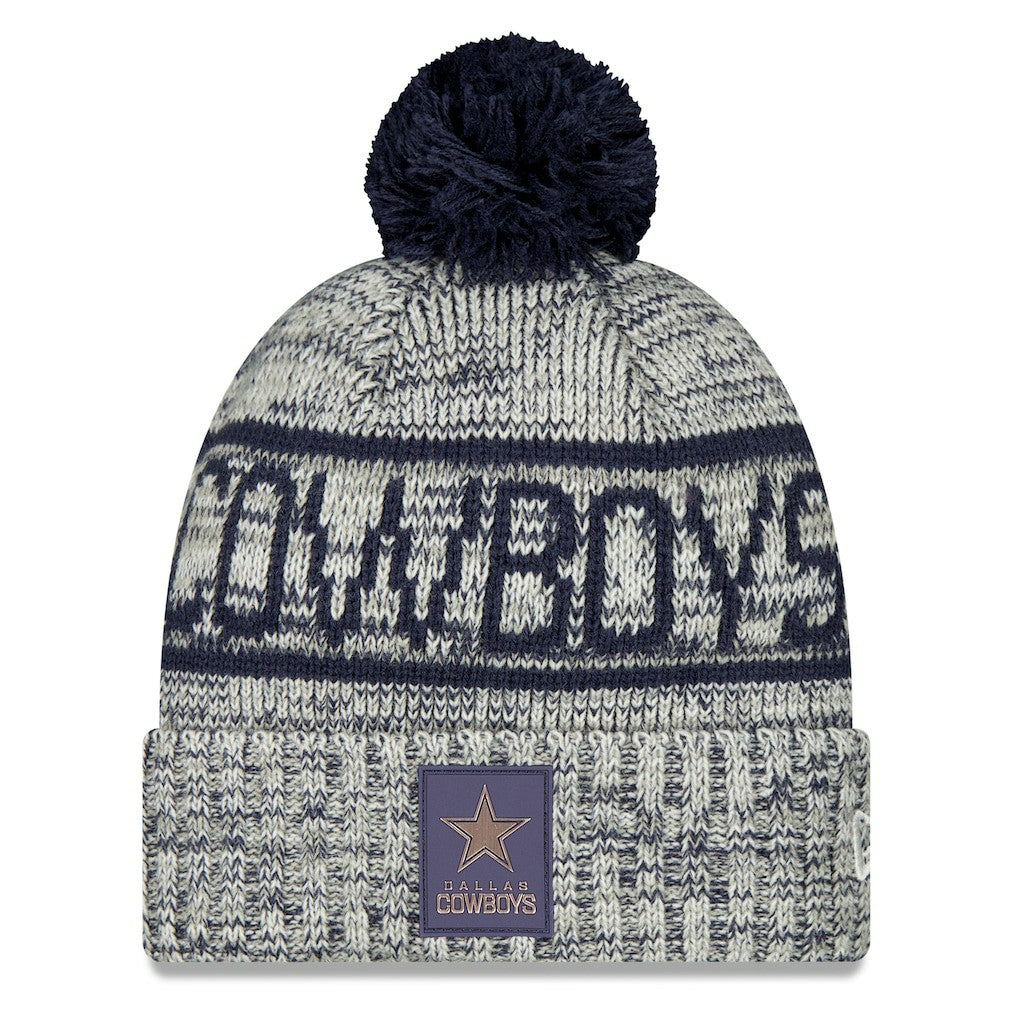 Dallas Cowboys 2025 Sideline Cold Weather Cuffed Knit Hat with Pom | NFL On sale
