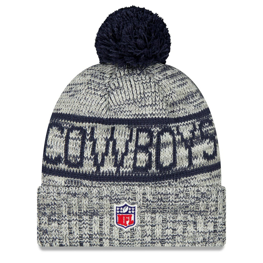 Dallas Cowboys 2025 Sideline Cold Weather Cuffed Knit Hat with Pom | NFL On sale