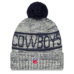 Dallas Cowboys 2025 Sideline Cold Weather Cuffed Knit Hat with Pom | NFL On sale