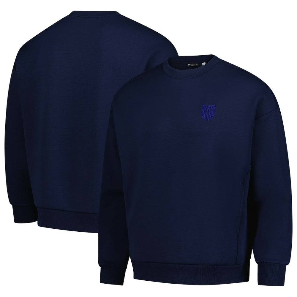 USMNT Levelwear Luxe Signature Lineage Tri-Blend Pullover Sweatshirt