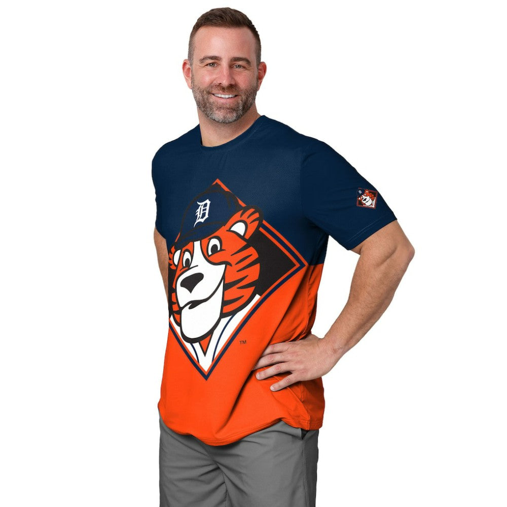Detroit Tigers FOCO Big Logo Mascot T-Shirt - MLB T-shirts