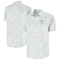 Atlanta Braves Antigua Palm Tree Spring Training Lush Button-Up Shirt - MLB