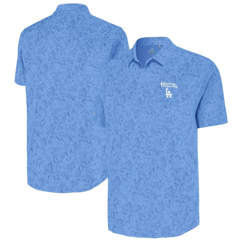 Los Angeles Dodgers Antigua Cactus Spring Training Lush Button-Up Shirt - MLB
