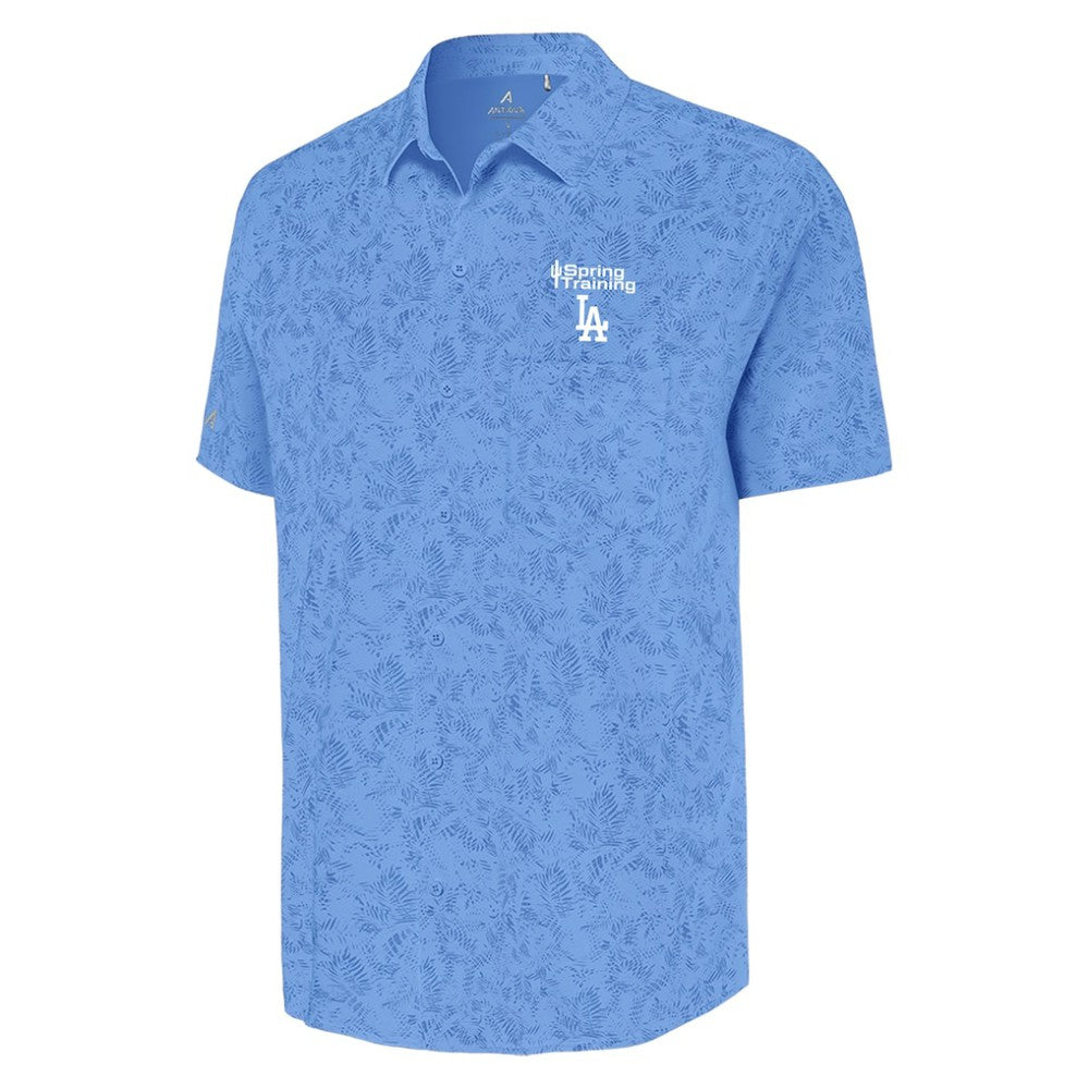 Los Angeles Dodgers Antigua Cactus Spring Training Lush Button-Up Shirt - MLB