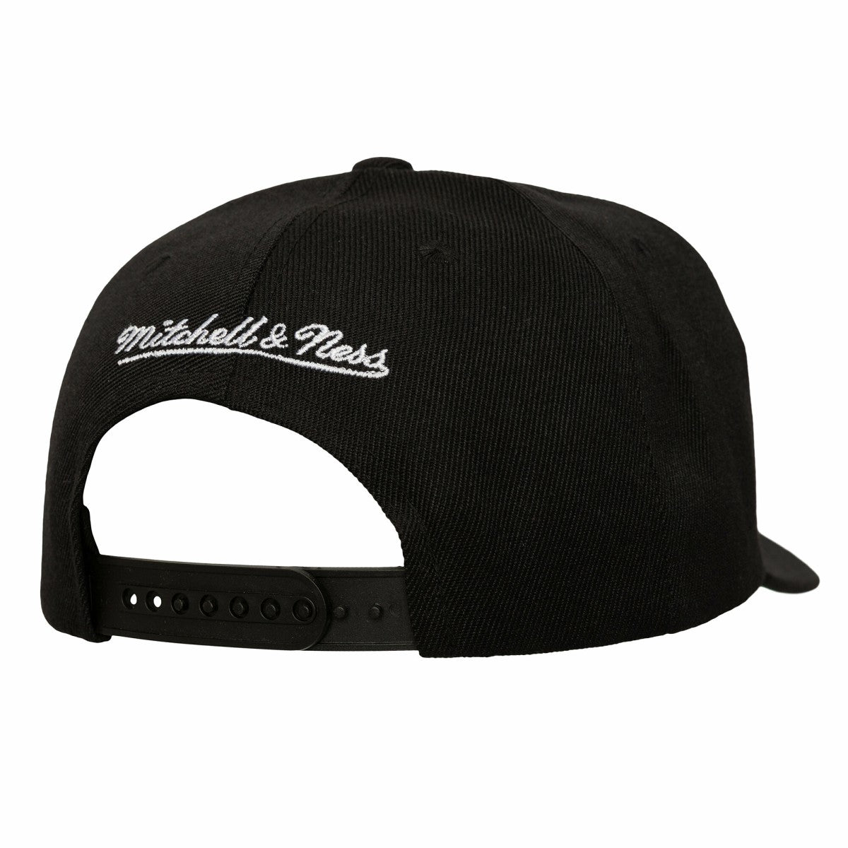 Black New York Knicks Busted Logo Wordmark Wrap-Around Pro Pinch Adjustable Hat | NBA