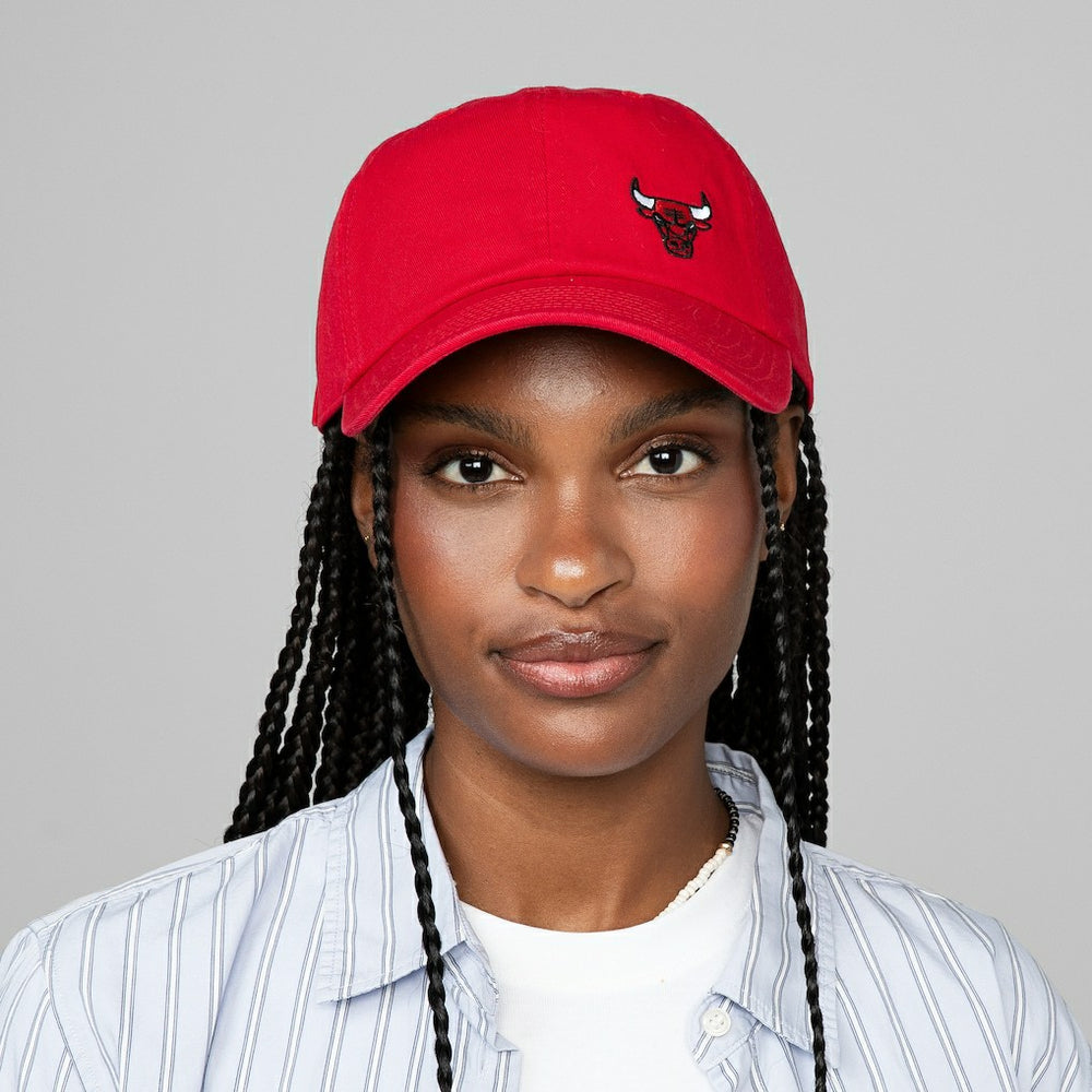 Red Chicago Bulls Women's Micro Lefty Adjustable Hat | NBA