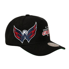 Washington Capitals Mitchell & Ness Busted Logo Wordmark Wrap-Around Pro Pinch Adjustable Hat -  NHL Hats