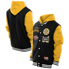 Boston Bruins New Era Full-Snap Fleece Hoodie Jacket -  NHL Hoodies