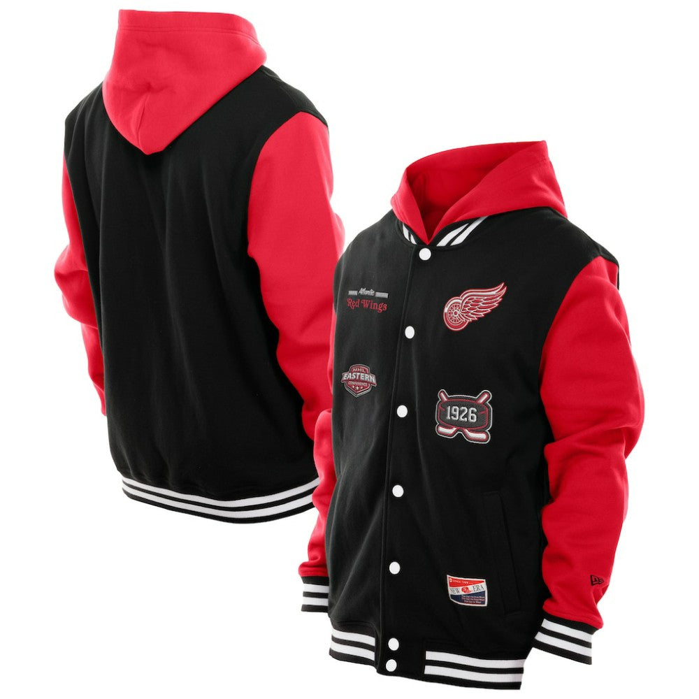 Detroit Red Wings New Era Full-Snap Fleece Hoodie Jacket -  NHL Hoodies