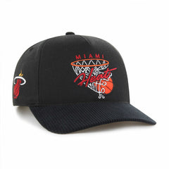 Black Miami Heat '47 Nothing But Net Hitch Adjustable Hat | NBA