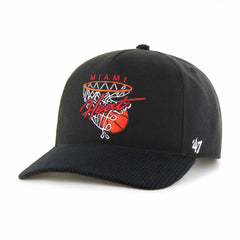 Black Miami Heat '47 Nothing But Net Hitch Adjustable Hat | NBA