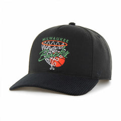 Black Milwaukee Bucks '47 Nothing But Net Hitch Adjustable Hat | NBA