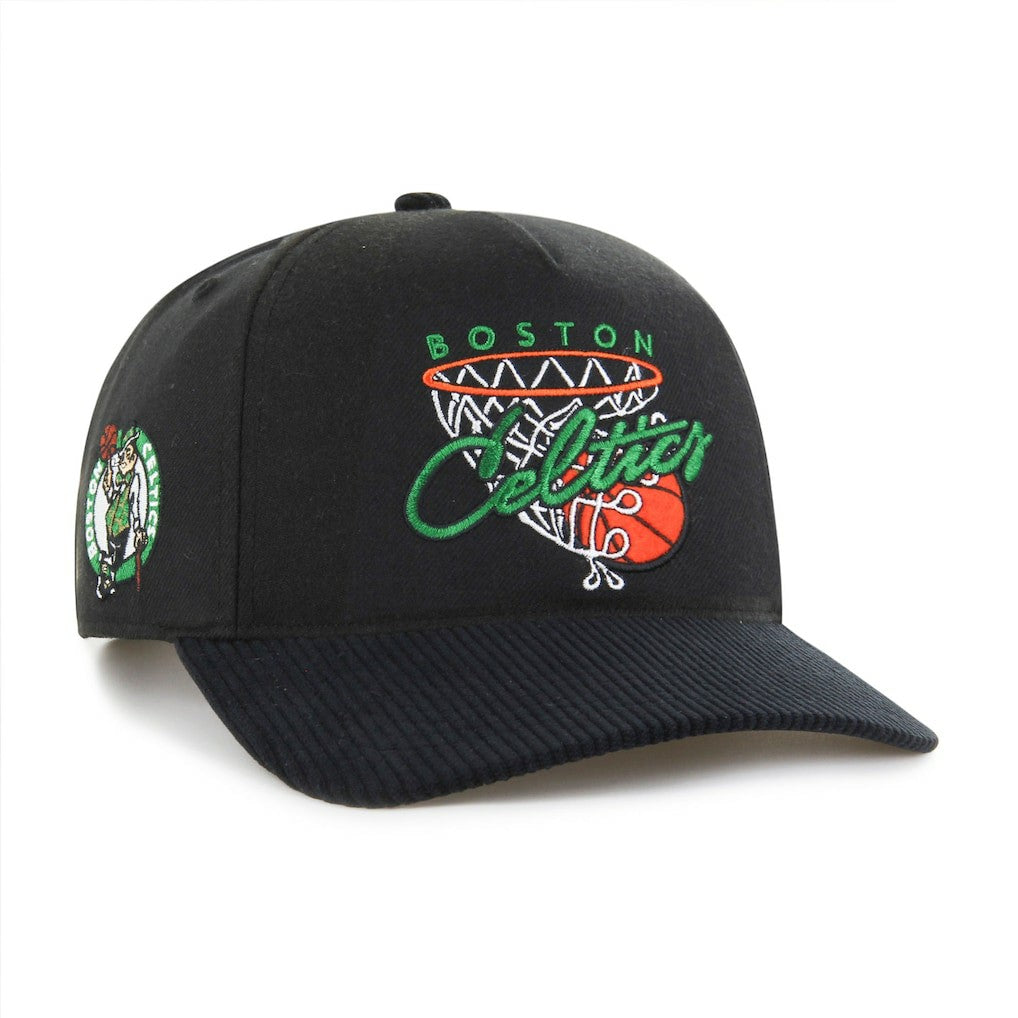 Black Boston Celtics '47 Nothing But Net Hitch Adjustable Hat | NBA