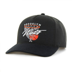 Black Brooklyn Nets '47 Nothing But Net Hitch Adjustable Hat | NBA