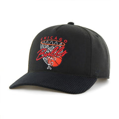 Black Chicago Bulls '47 Nothing But Net Hitch Adjustable Hat | NBA