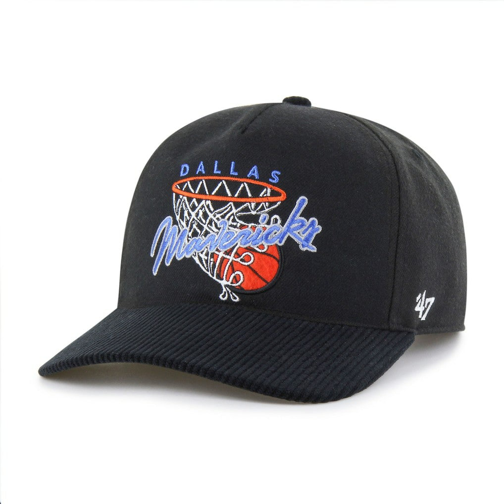 Black Dallas Mavericks '47 Nothing But Net Hitch Adjustable Hat sale | NBA