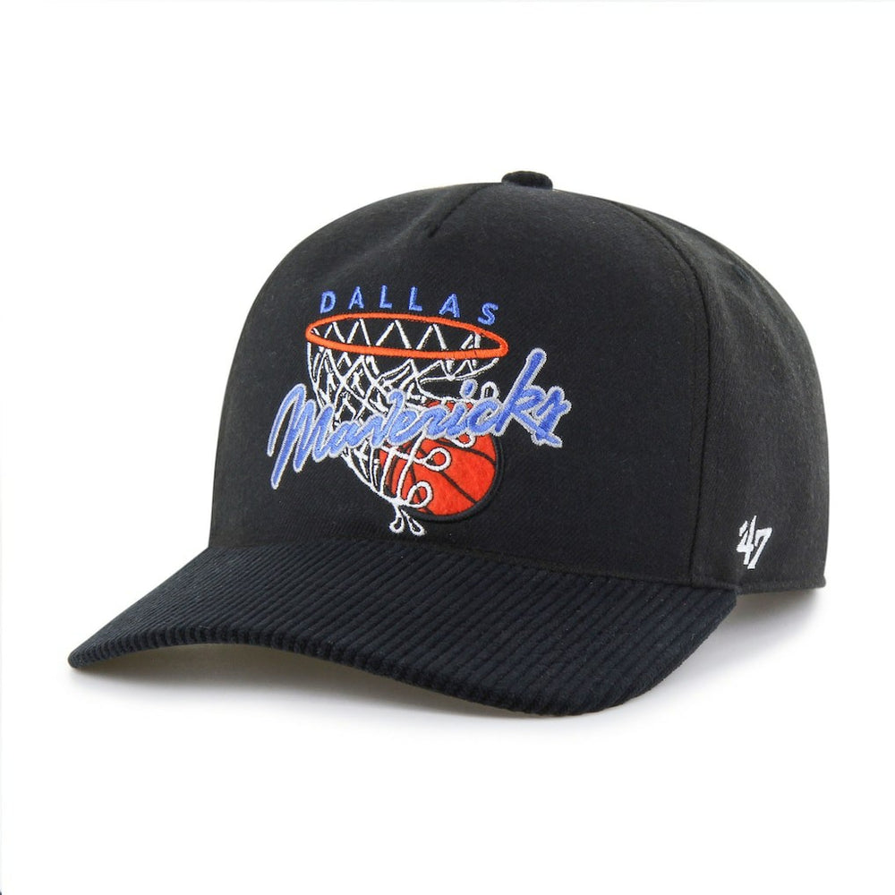 Black Dallas Mavericks '47 Nothing But Net Hitch Adjustable Hat sale | NBA