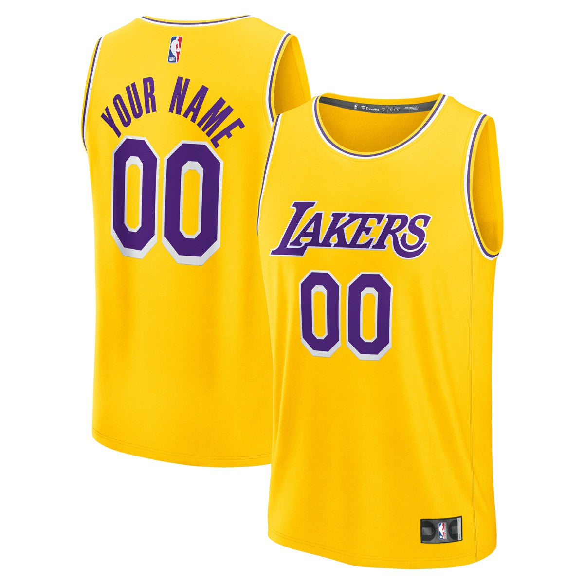 Icon - Gold Los Angeles Lakers Youth Custom Fastbreak Jersey | NBA