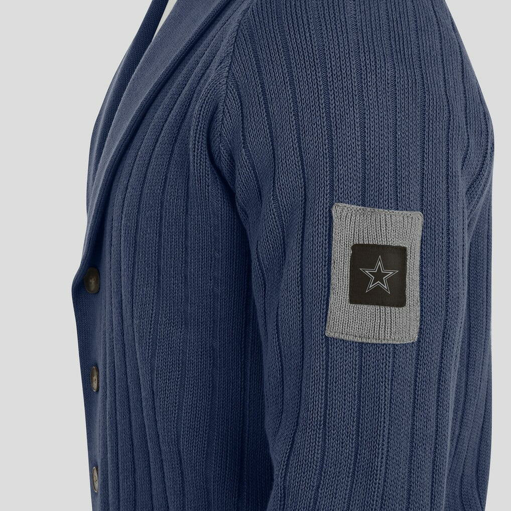 Dallas Cowboys J. Palmer The Playmaker Cardigan Raglan Sweater | NFL Outlet