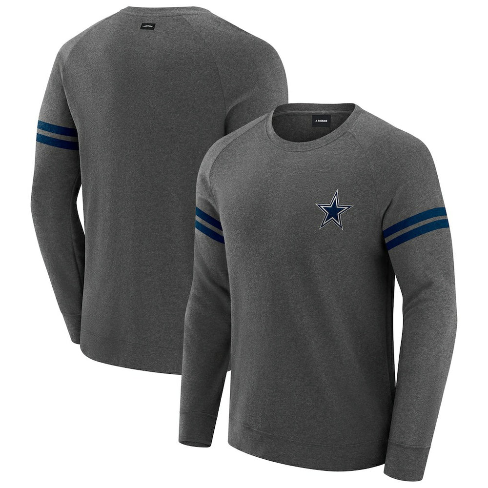 Dallas Cowboys J. Palmer Players Lounge Raglan Tri-Blend Sweatshirt | NFL Discount