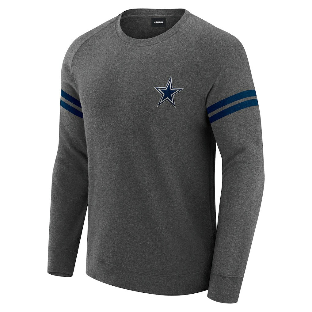 Dallas Cowboys J. Palmer Players Lounge Raglan Tri-Blend Sweatshirt | NFL Discount