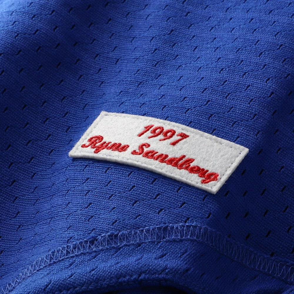 Ryne Sandberg Chicago Cubs Mitchell & Ness Cooperstown Collection 1997 Mesh Batting Practice Button-Up Jersey - MLB Jerseys