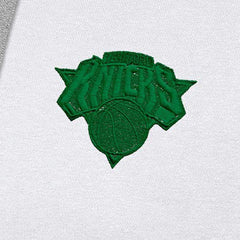 White New York Knicks Antigua St. Patrick's Day Victory Raglan Pullover Hoodie | NBA