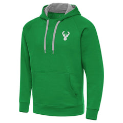 Kelly Green Milwaukee Bucks Antigua St. Patrick's Day Victory Raglan Pullover Hoodie | NBA