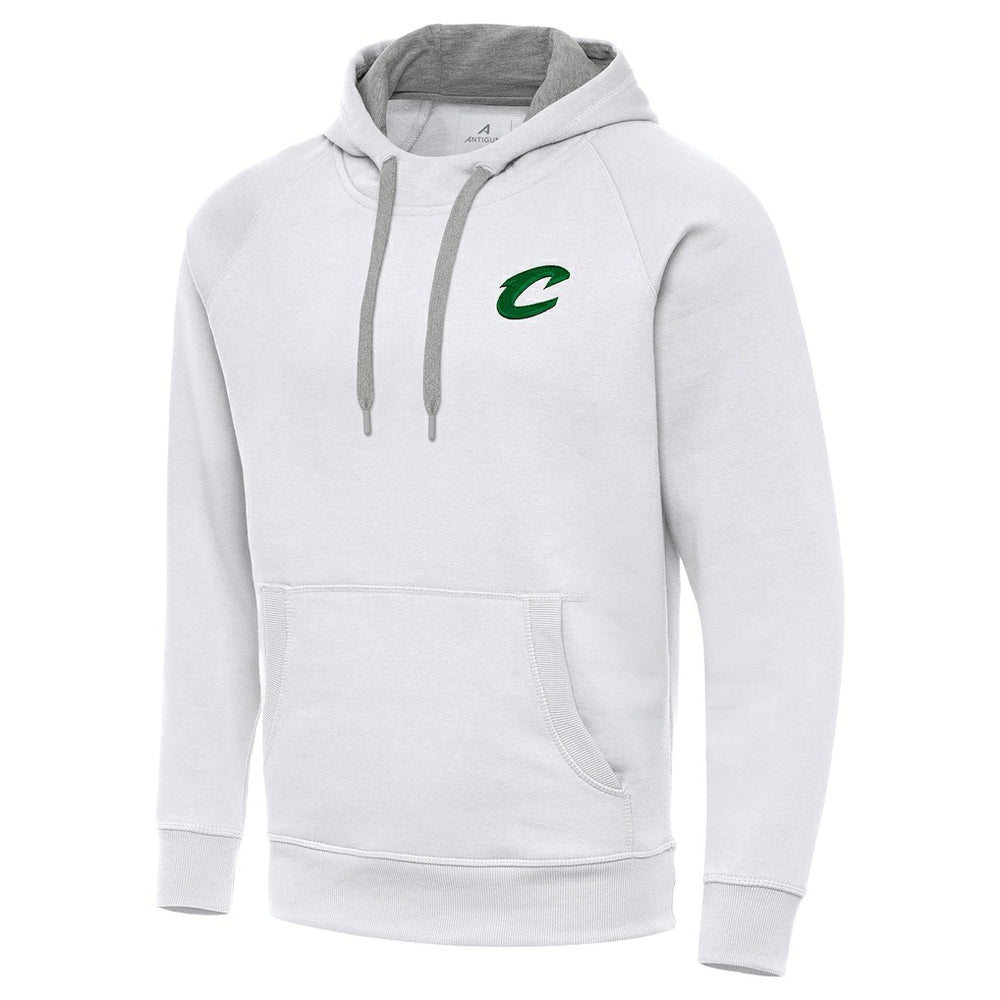 White Cleveland Cavaliers Antigua St. Patrick's Day Victory Raglan Pullover Hoodie | NBA