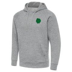 Heather Gray Boston Celtics Antigua St. Patrick's Day Victory Raglan Pullover Hoodie | NBA