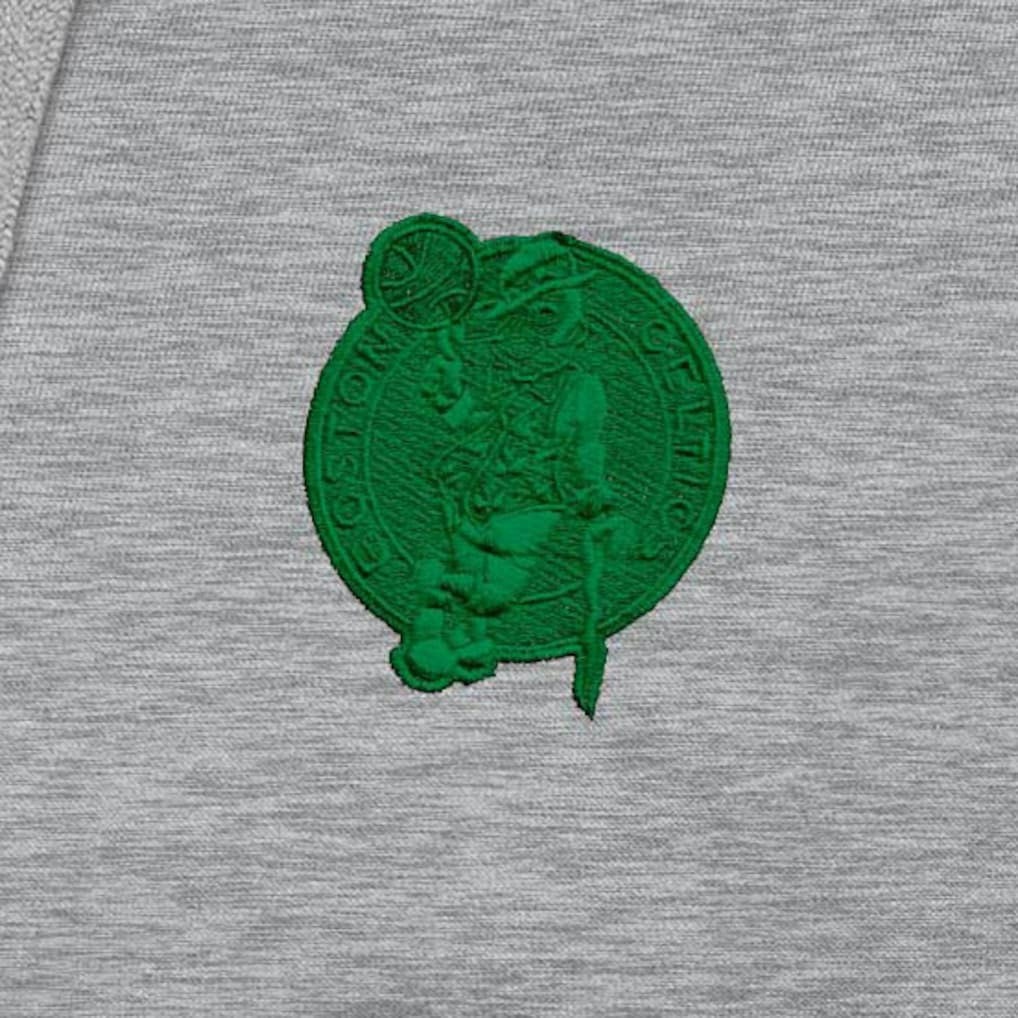 Heather Gray Boston Celtics Antigua St. Patrick's Day Victory Raglan Pullover Hoodie | NBA