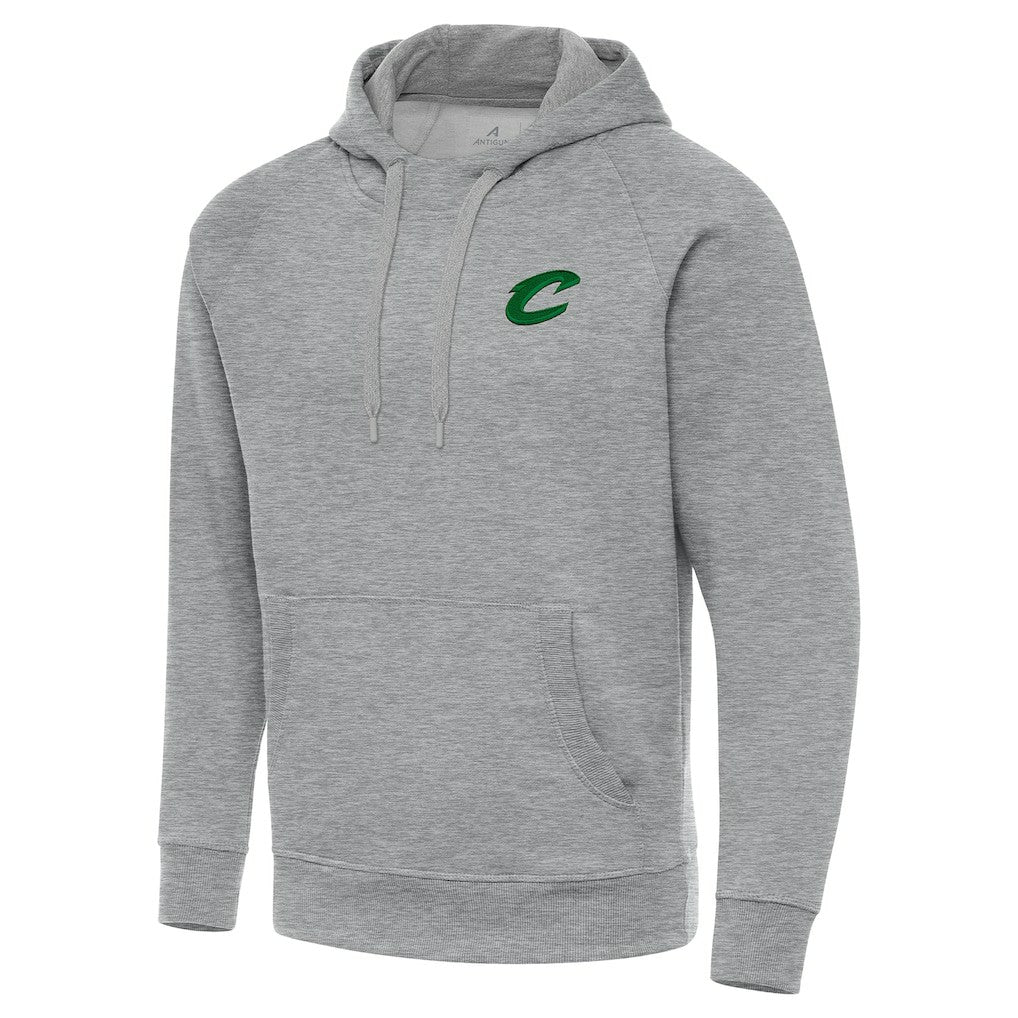 Heather Gray Cleveland Cavaliers Antigua St. Patrick's Day Victory Raglan Pullover Hoodie sale | NBA