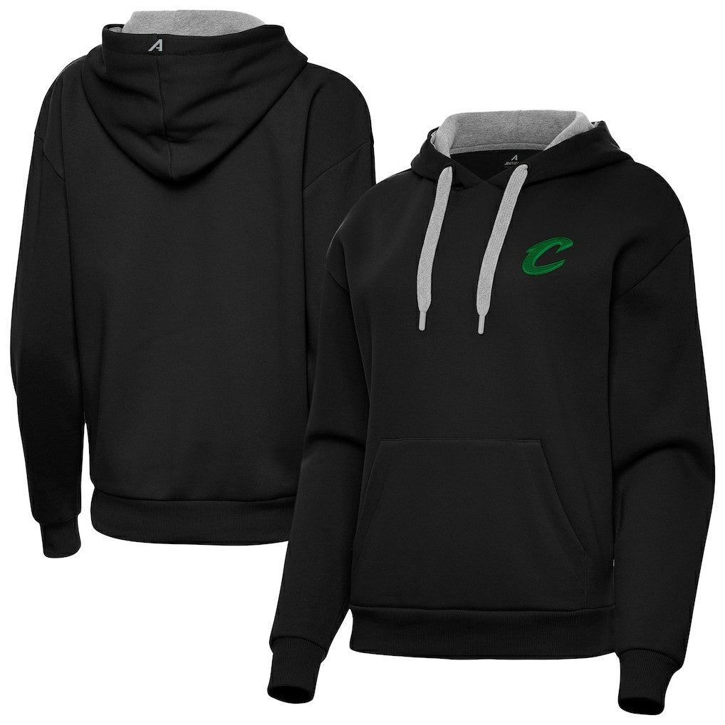 Black Cleveland Cavaliers Antigua Women's St. Patrick's Day Victory Pullover Hoodie sale | NBA