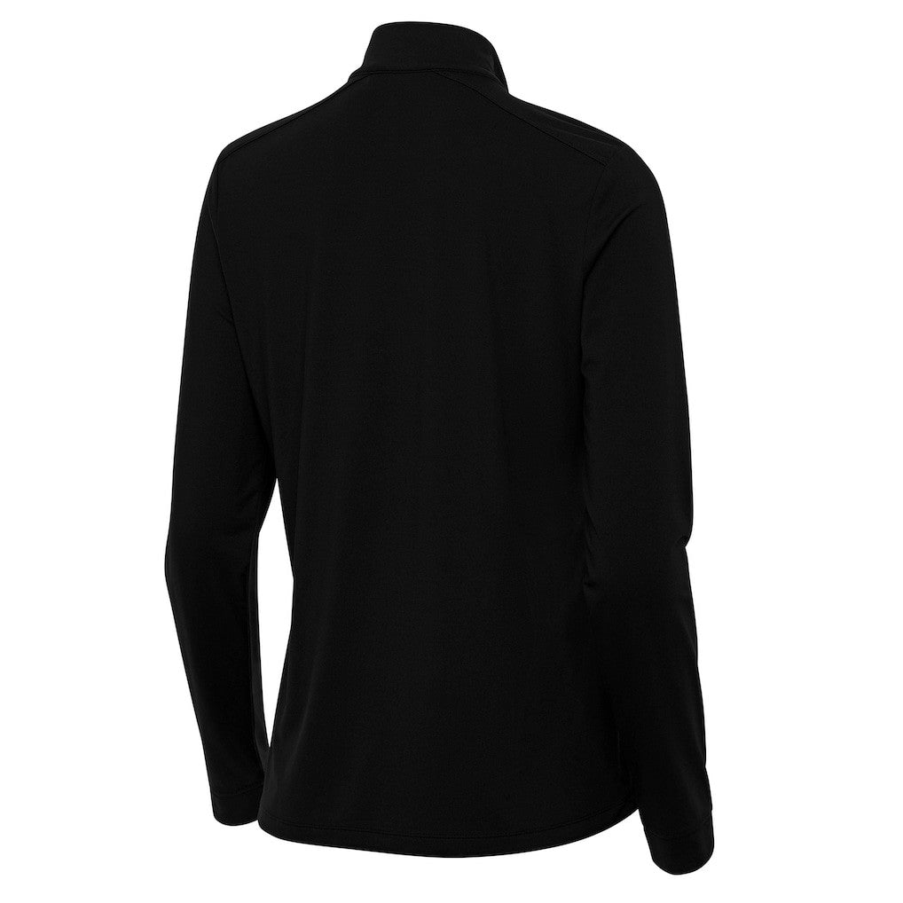 Black Boston Celtics Antigua Women's St. Patrick's Day Intent Quarter-Zip Top | NBA