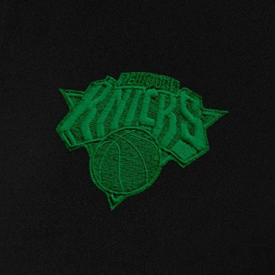 Black New York Knicks Antigua Women's St. Patrick's Day Intent Quarter-Zip Top | NBA