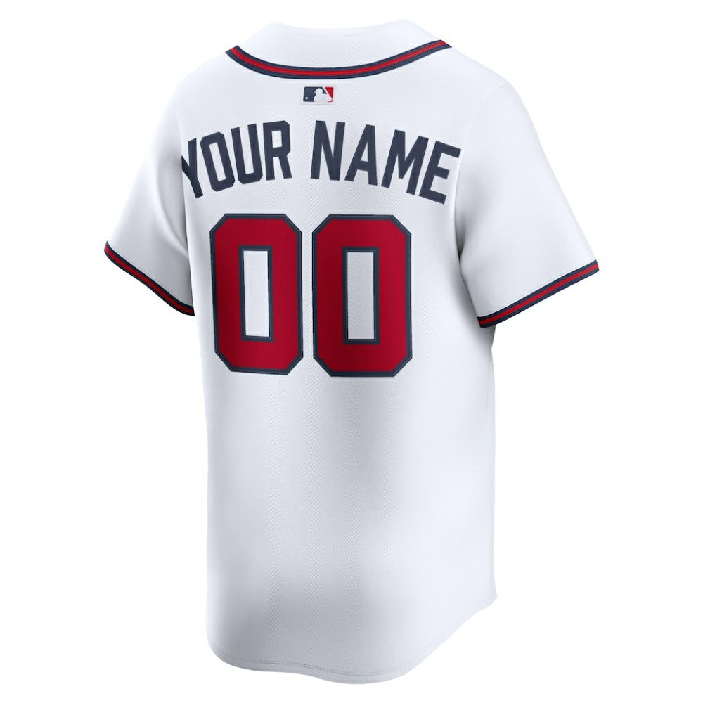 Atlanta Braves Nike Home Limited Custom Jersey - MLB Jerseys