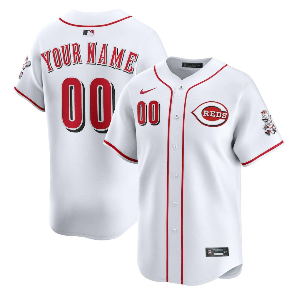 Cincinnati Reds Nike Home Limited Custom Jersey - MLB Jerseys