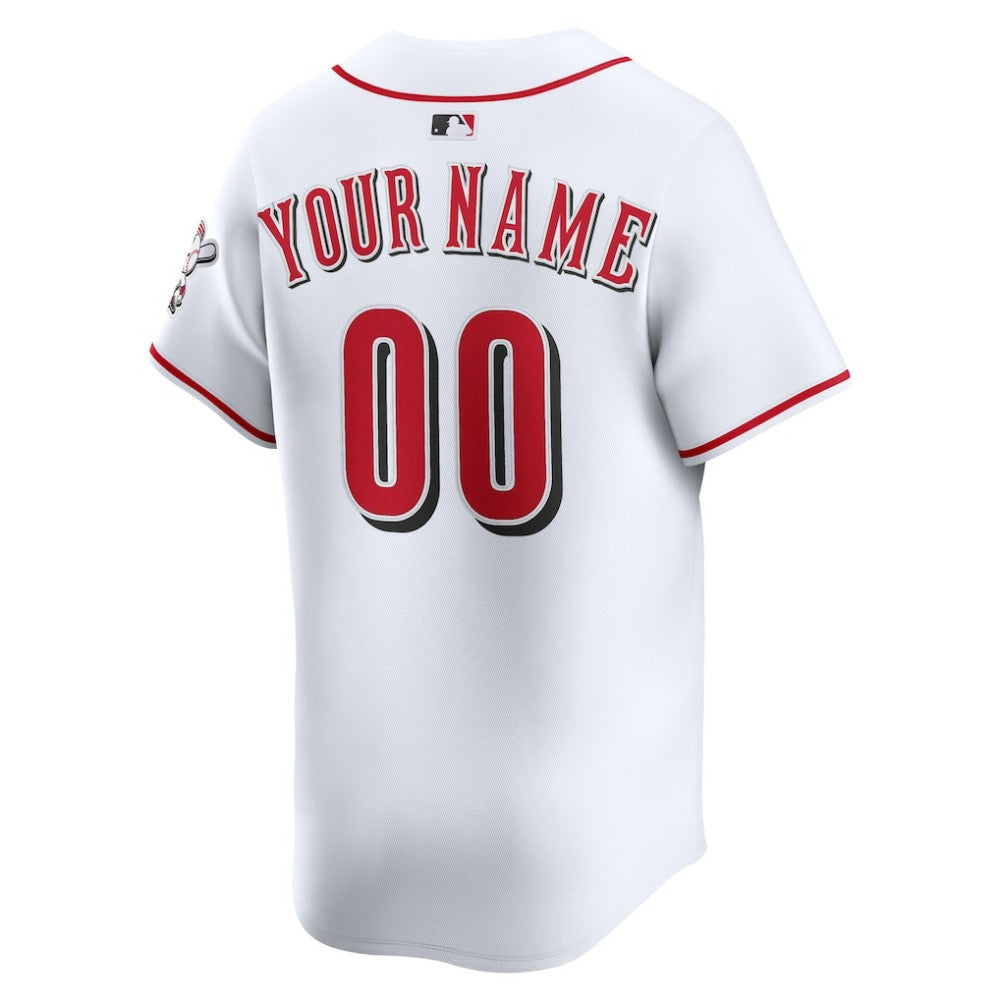 Cincinnati Reds Nike Home Limited Custom Jersey - MLB Jerseys