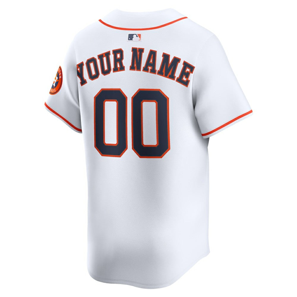 Houston Astros Nike Home Limited Custom Jersey - MLB Jerseys