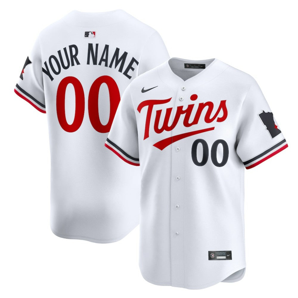 Minnesota Twins Nike Home Limited Custom Jersey - MLB Jerseys