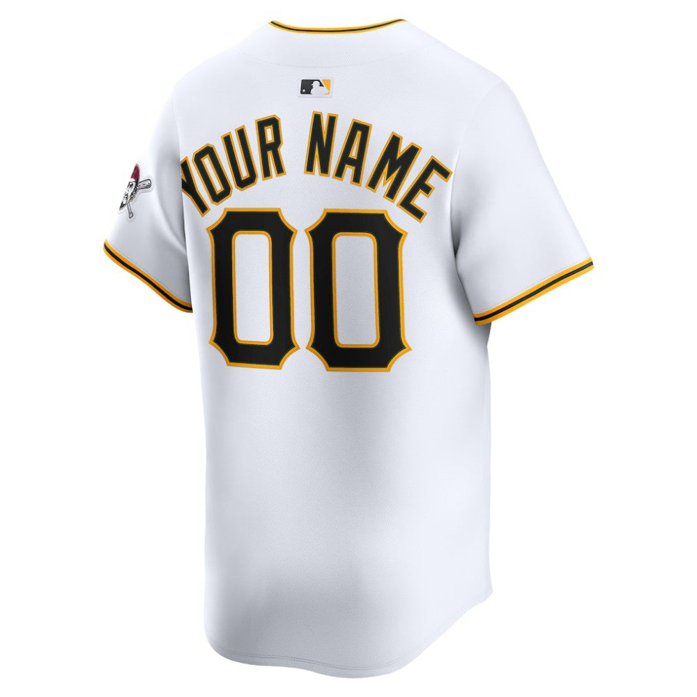 Pittsburgh Pirates Nike Home Limited Custom Jersey - MLB Jerseys