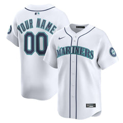 Seattle Mariners Nike Home Limited Custom Jersey - MLB Jerseys