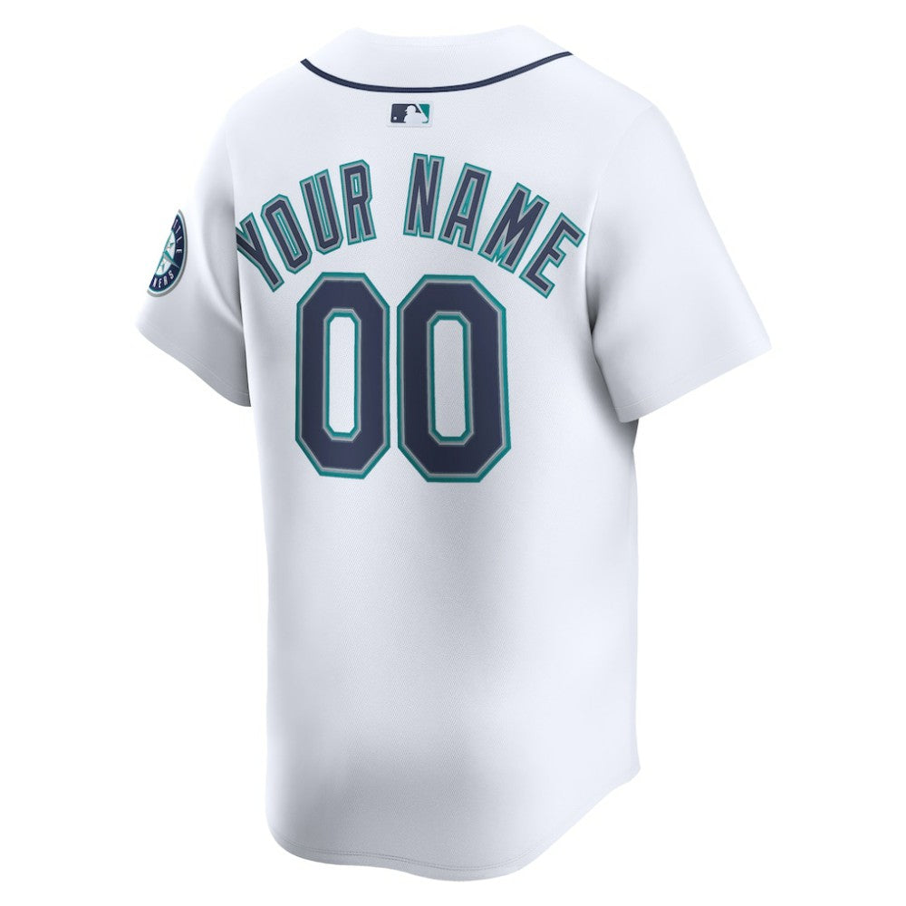 Seattle Mariners Nike Home Limited Custom Jersey - MLB Jerseys