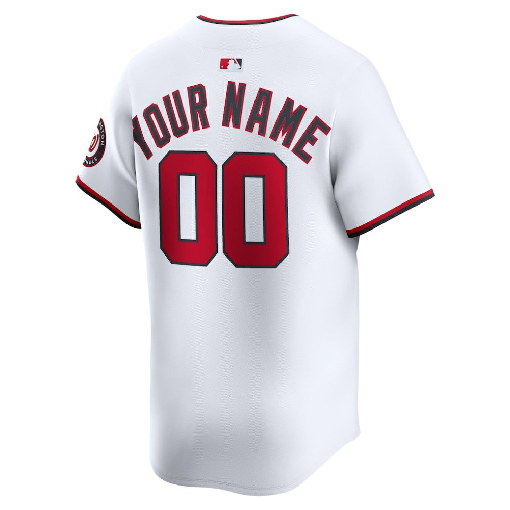 Washington Nationals Nike Home Limited Custom Jersey - MLB Jerseys